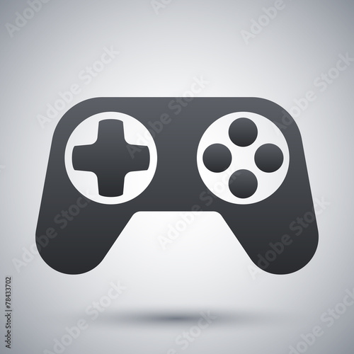 Gamepad icon, vector
