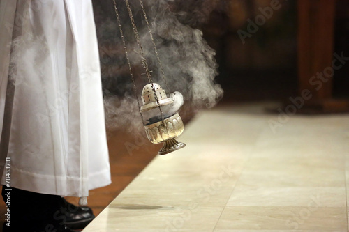Incense during Mass at the altar