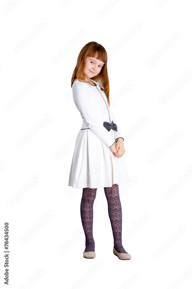 Pretty girl isolated