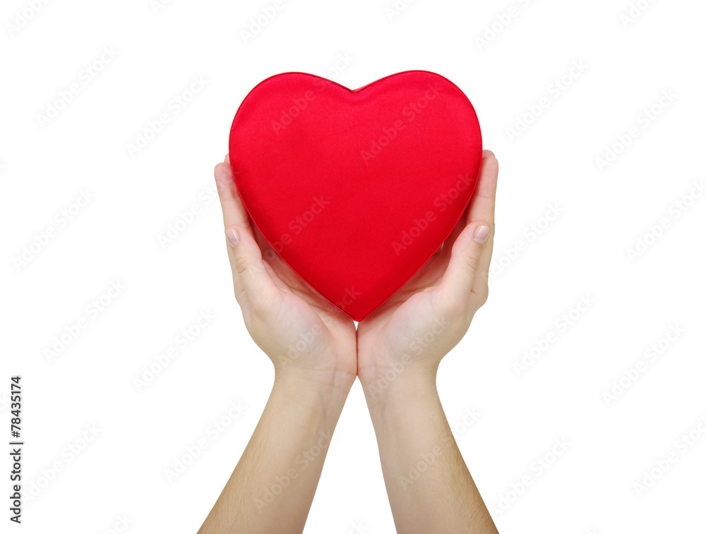 Obraz premium Red heart in hand