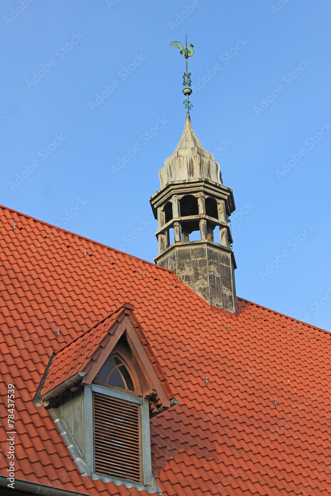 Bredstedt: Dachreiter der spätgotischen Nikolaikirche (1510)