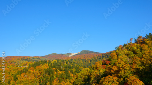 Mt.Hachimantai in autumn  in Iwate and Akita  Japan