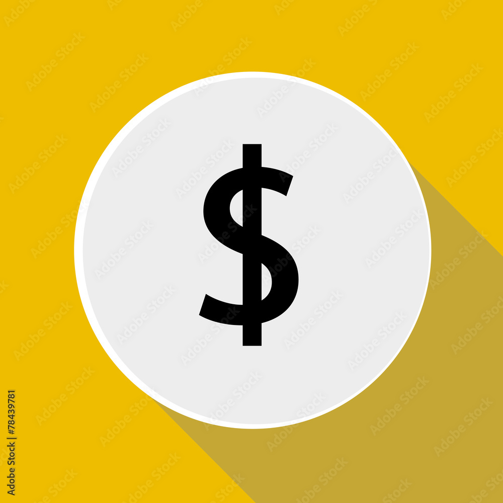 Money icon - dollar sign. Vector illustration. Money icon - dollar sign. Vector illustration.