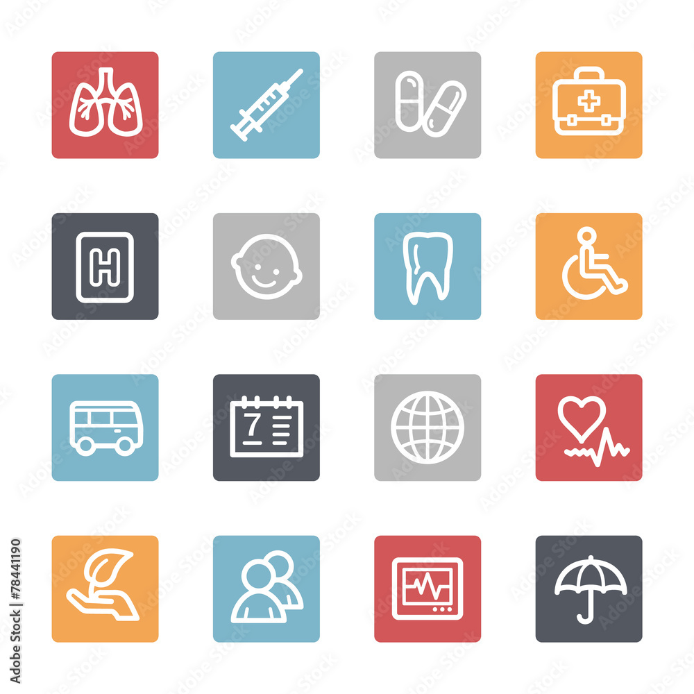 Medicine web icons set Medicine web icons set