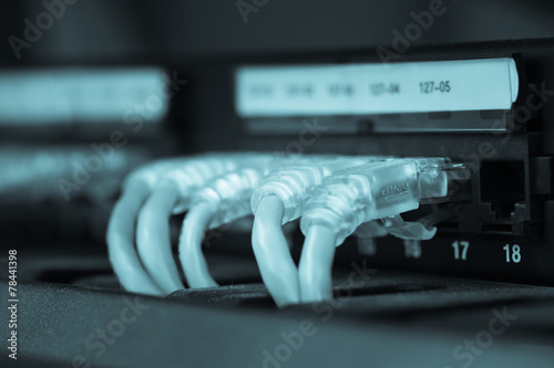 Server Internet Connected with LAN cables © Art Stocker