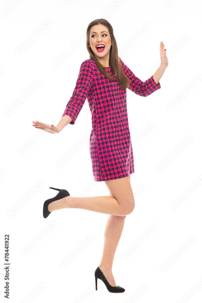 Flirty pin-up girl posing Flirty pin-up girl posing