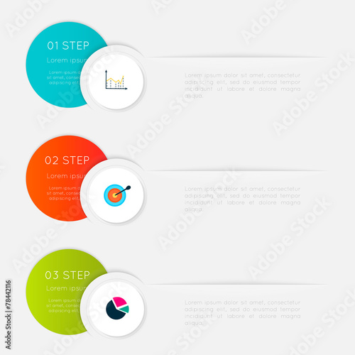 Vector colorful info graphics for your business presentations. © Olesia_g