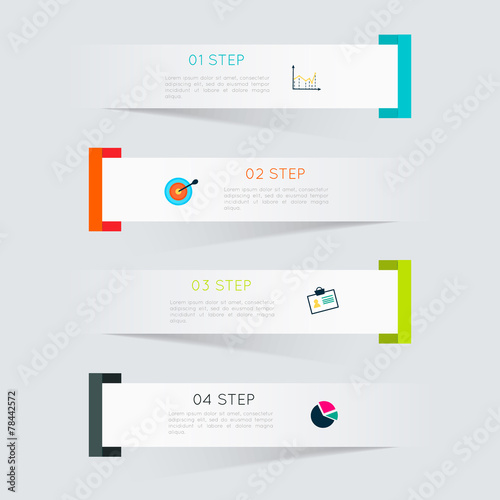 Vector colorful info graphics for your business presentations.