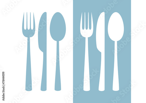Cutlery vector icon on white background