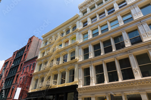 Soho building facades in Manhattan New York City