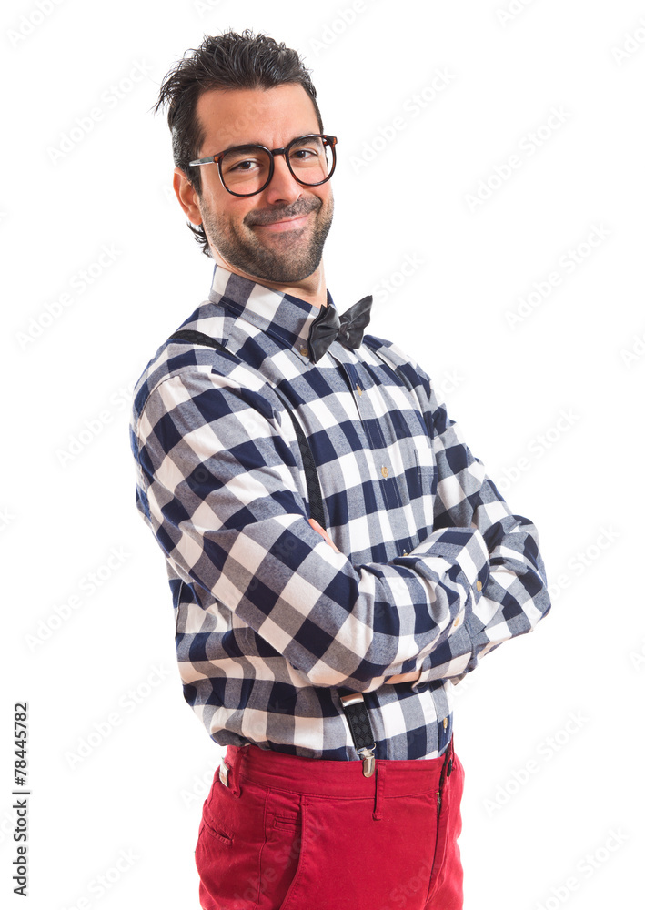 Posh boy with his arms crossed Posh boy with his arms crossed