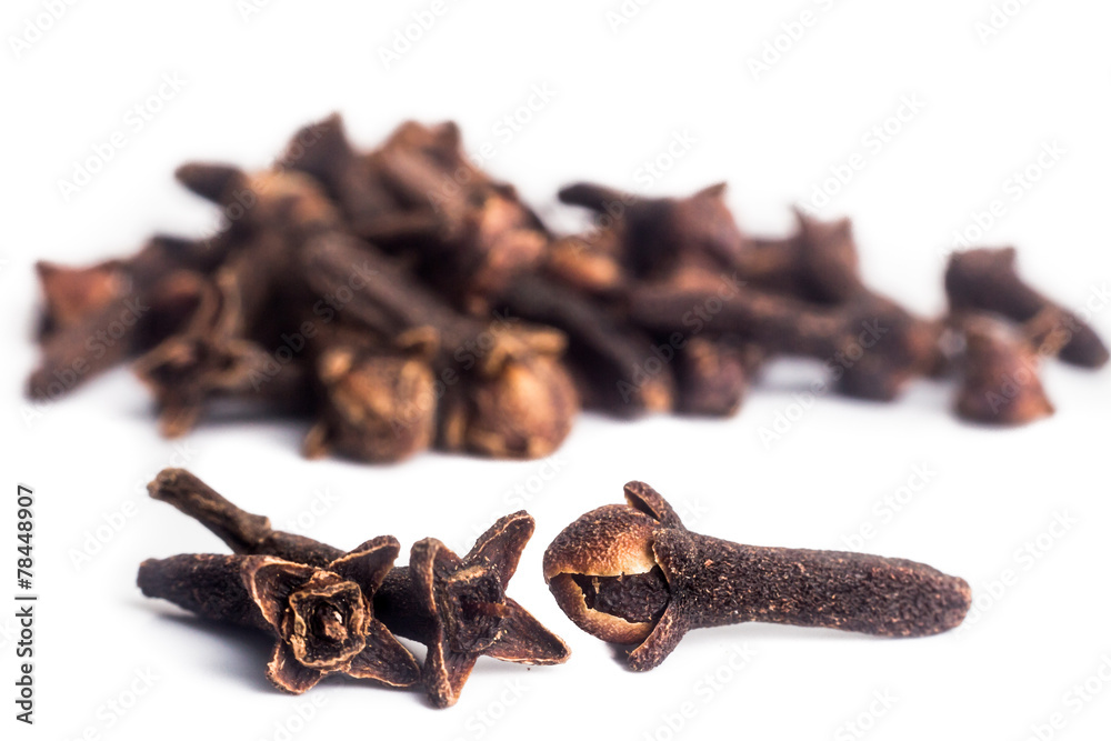 Close up and selective focus on dried Cloves Close up and selective focus on dried Cloves