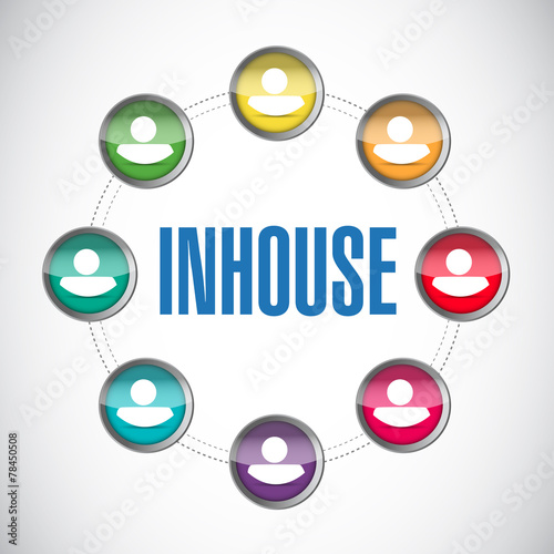 in-house people diagram illustration design
