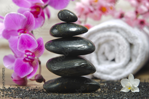 Japanischer ZEN Garten mit Steine und Sand