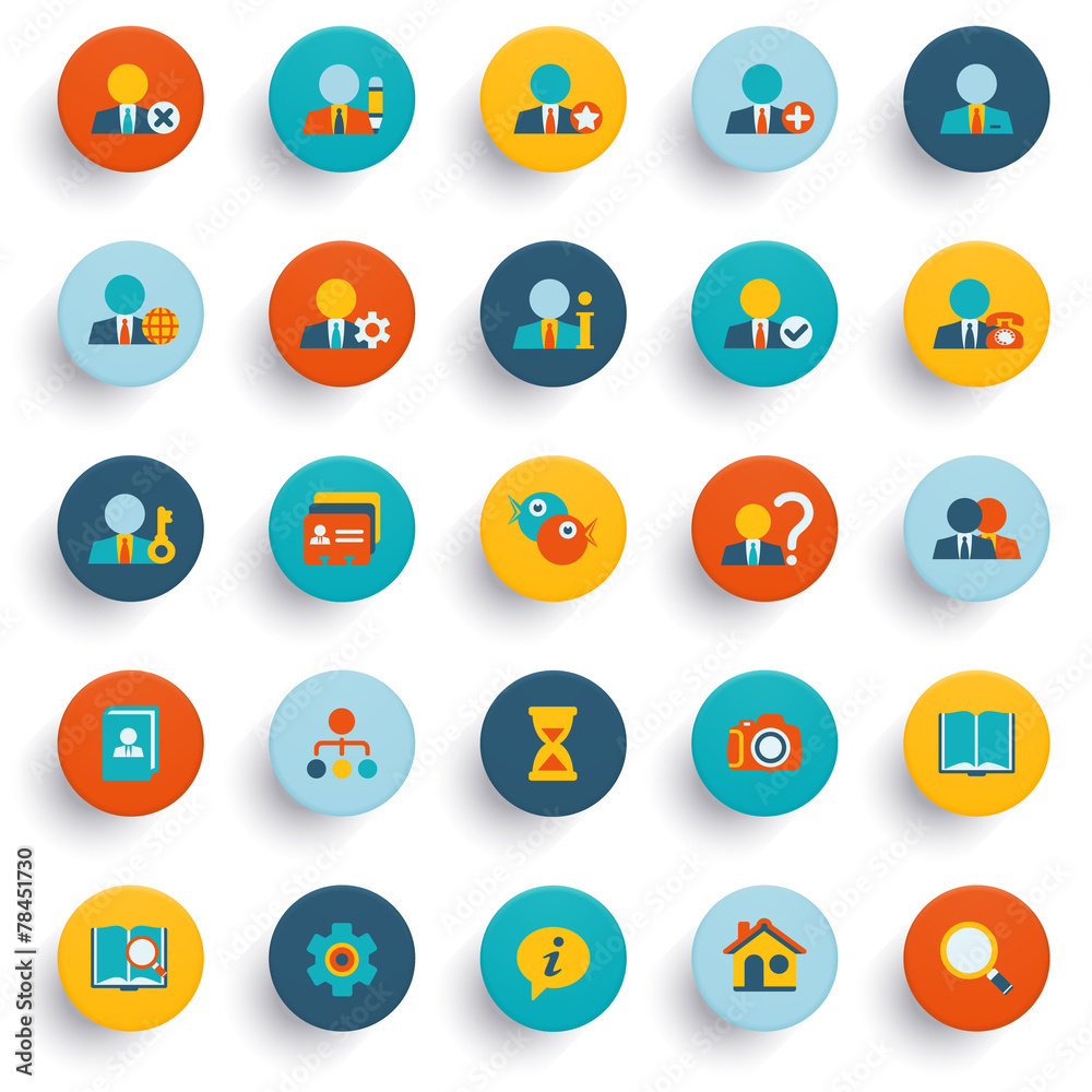 Set of flat icons for e-commerce, marketing. Set of flat icons for e-commerce, marketing.