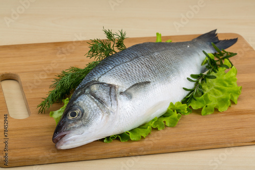 Raw seabass