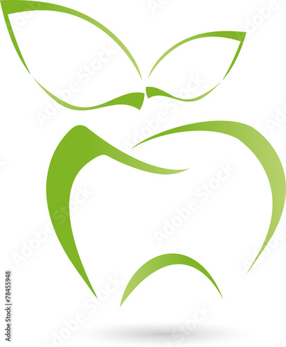 Zahn, Apfel, tooth, Zahnarzt, Logo