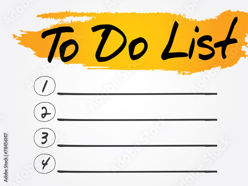 To Do List, business concept