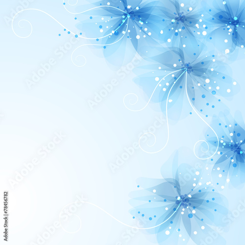 Fototapeta Naklejka Na Ścianę i Meble -  vector background with flowers