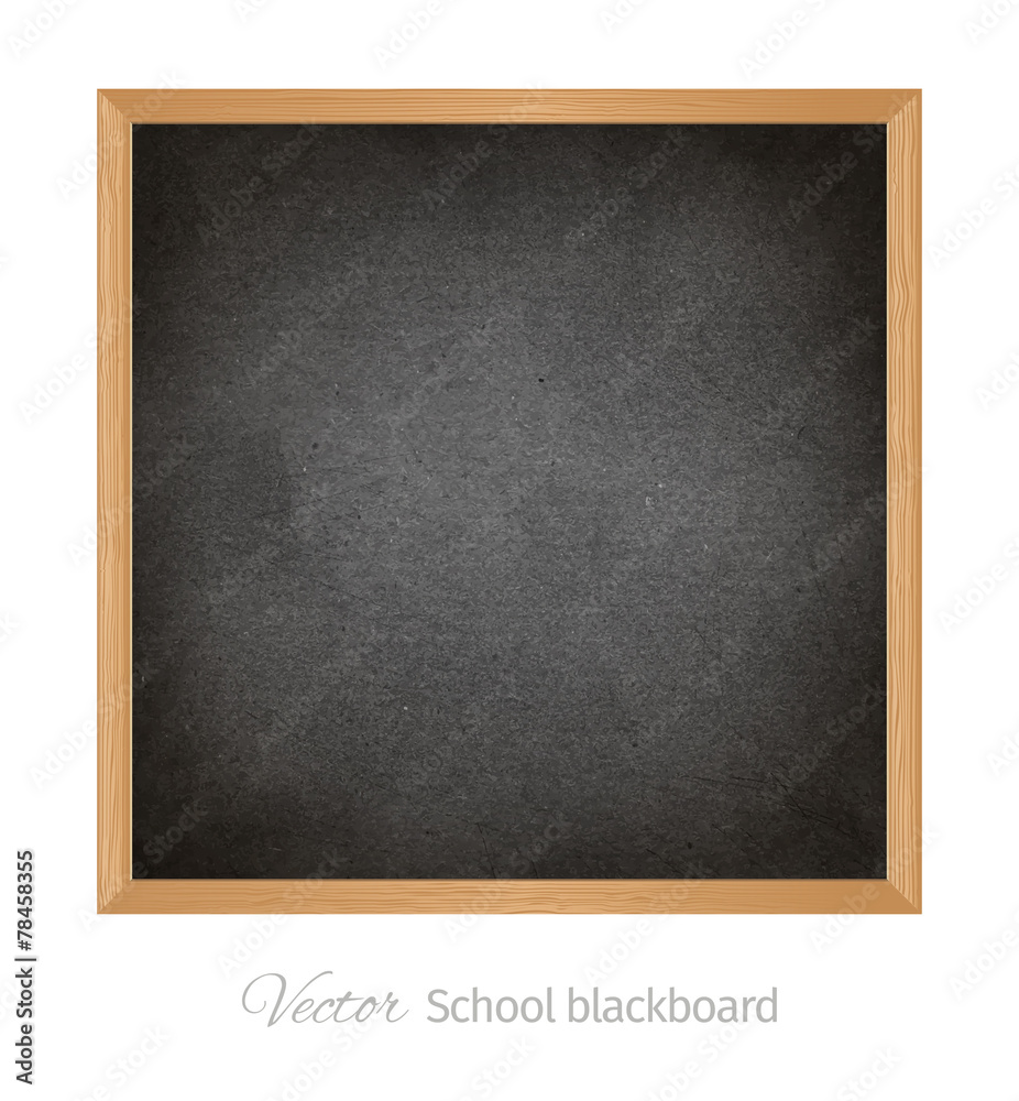 Black school blackboard. Isolated vector object Black school blackboard. Isolated vector object