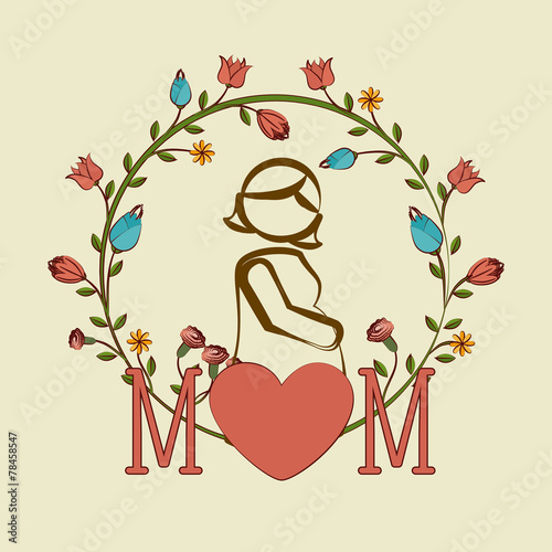 Mother day design, vector illustration.