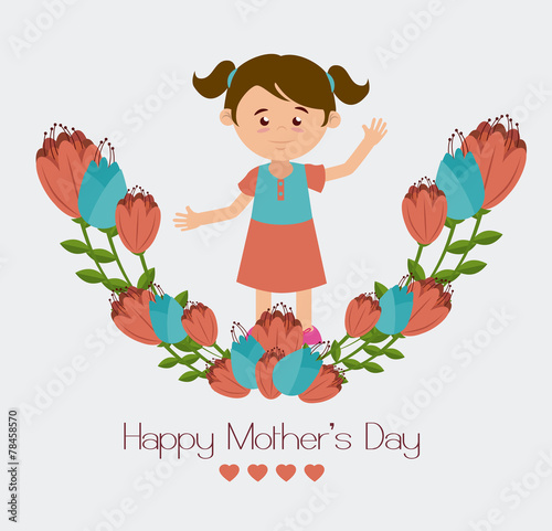 Mother day design, vector illustration.