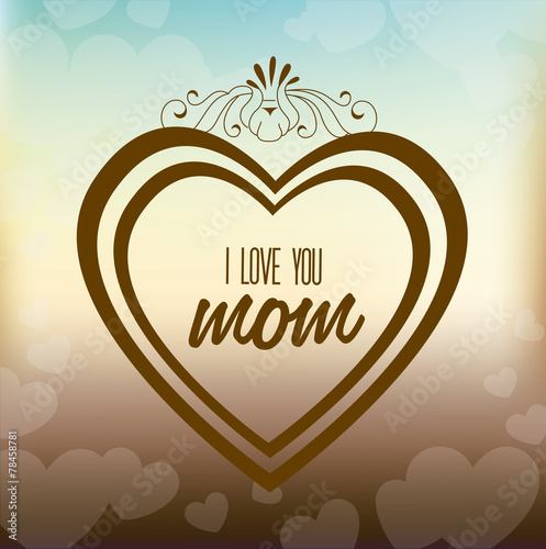 Mother day design, vector illustration.