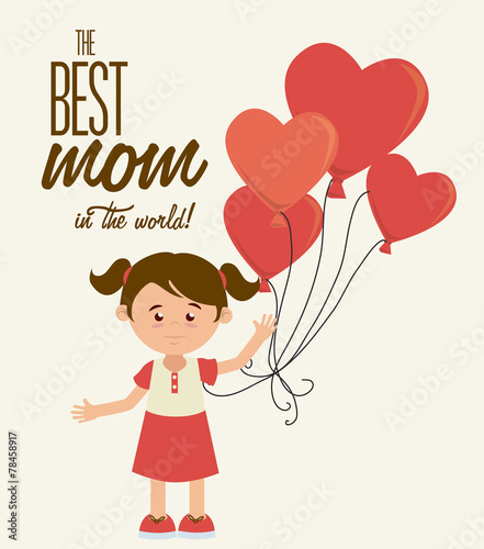 Mother day design, vector illustration.