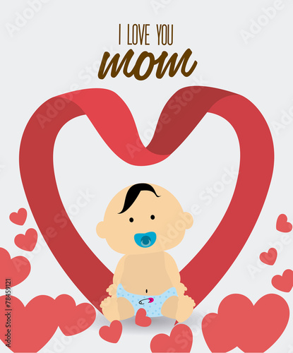 Mother day design, vector illustration.