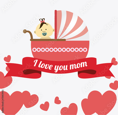 Mother day design, vector illustration.