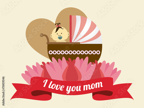 Mother day design, vector illustration.