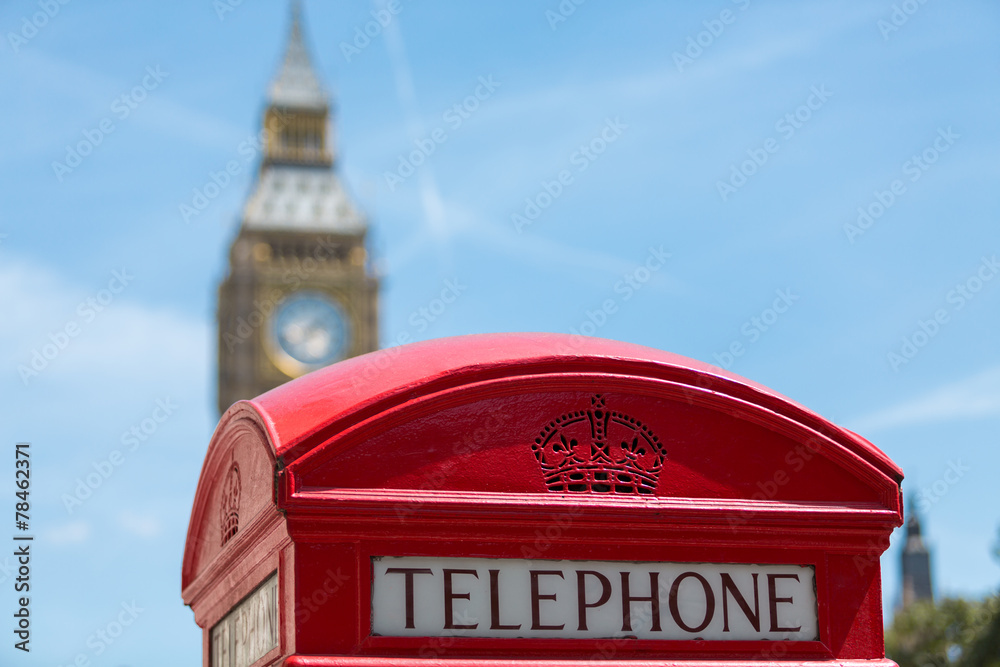 Obraz premium red phone booths in London