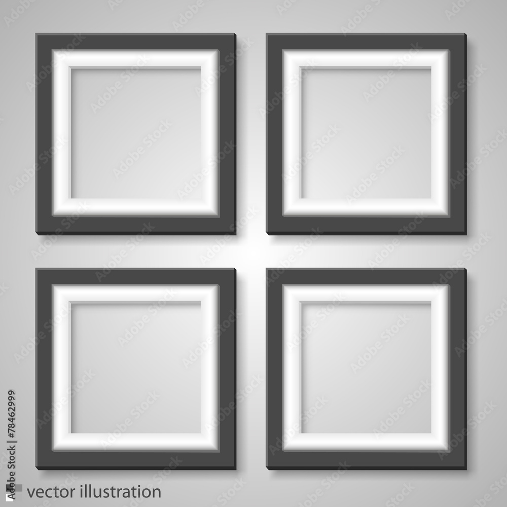 Blank frame on a white background Blank frame on a white background