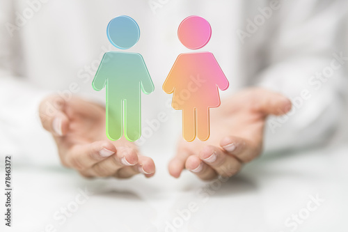 man woman