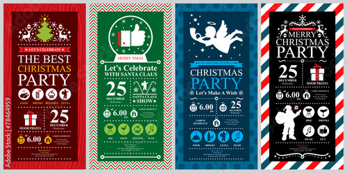 Christmas Party Invitation Card sets