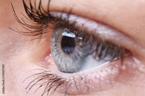 Human eye close-up