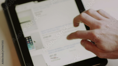 Shopping Online With Tablet Ipad