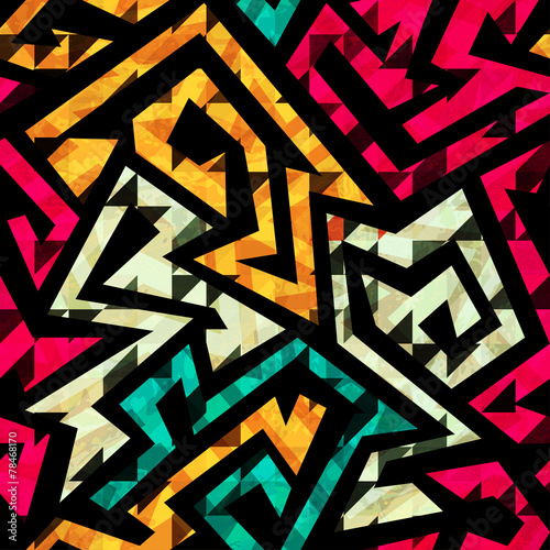 bright tribal seamless pattern