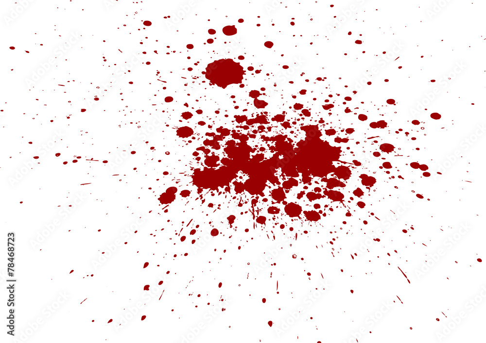Abstract  splatter blood isolate background