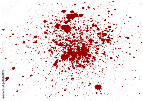 Abstract  splatter blood isolate background photo
