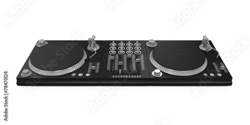 Papier peint DJ Turntable Isolated