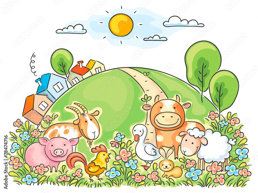 Obraz premium Farm animals