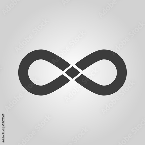 Ikona nieskończoności. Symbol nieskończoności. Mieszkanie