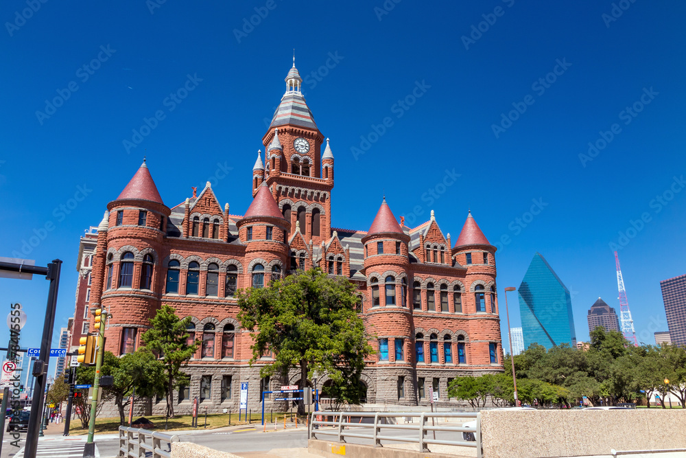 The Dallas County Courthouse also known as the Old Red Museum