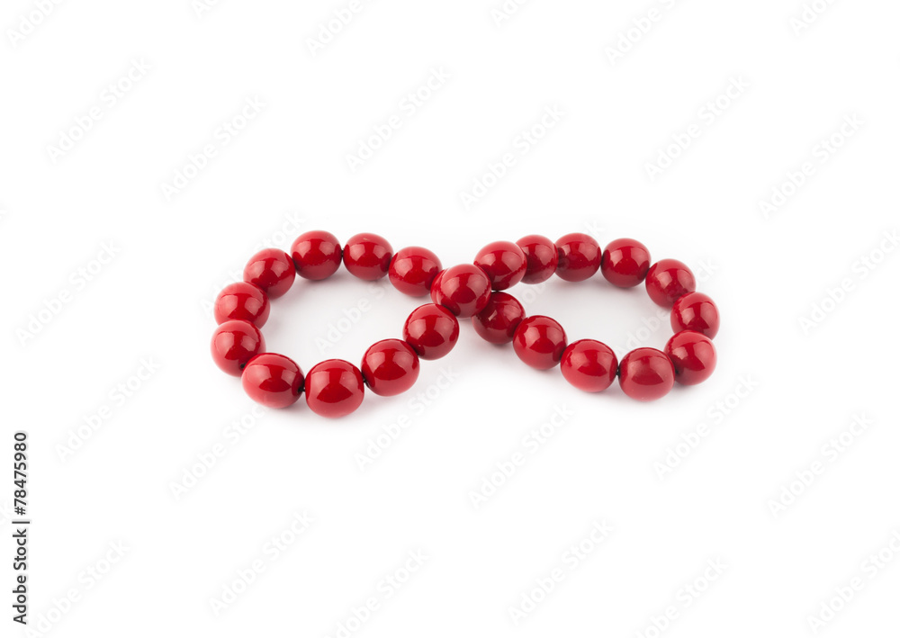 Red round beads Red round beads