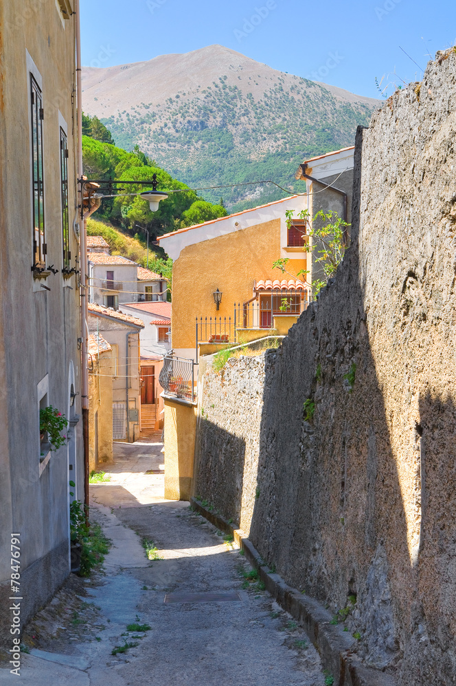 Alleyway. Morano Calabro. Calabria. Italy.