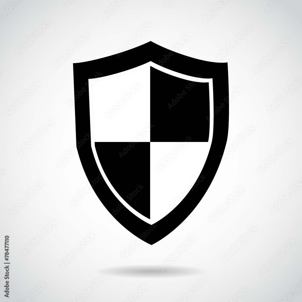 Shield vector icon.