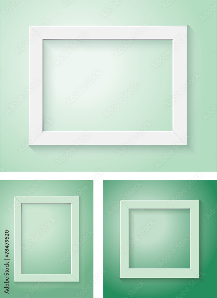white frame set white frame set