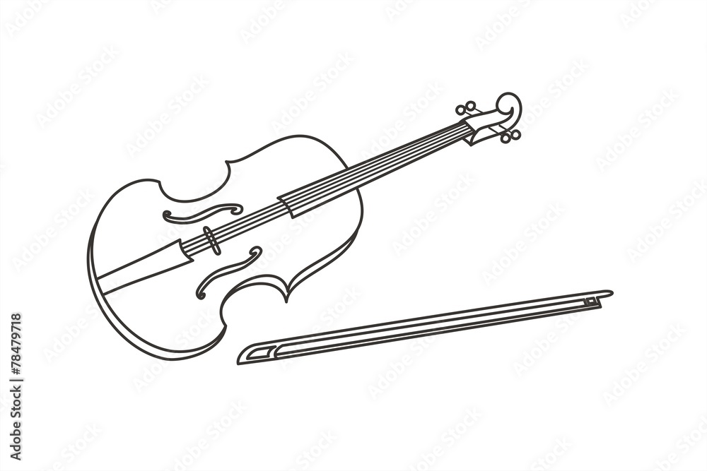 Obraz premium Violín LINEAS FB