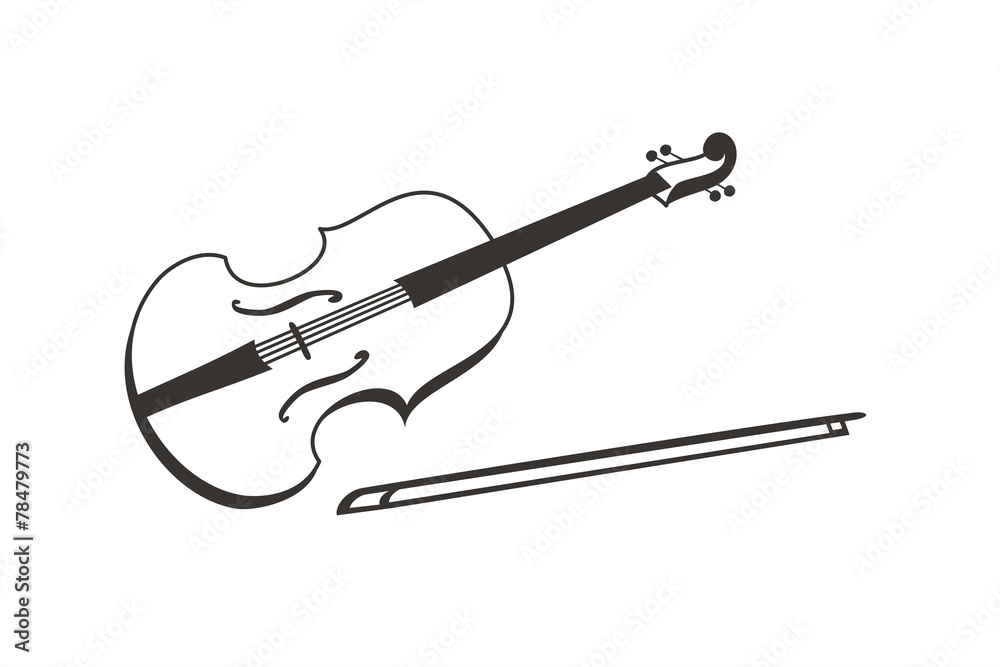 Obraz premium Violín BN FB